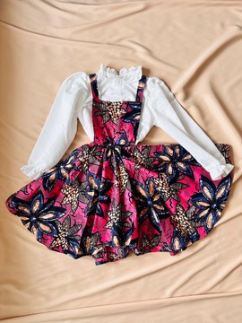 Robe pour enfant en wax - Robe - petite fille–robe de cérémonie africaine