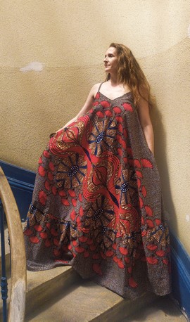 Maxi robe d'été à bretelles
