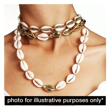 cowrie shell choker necklace
