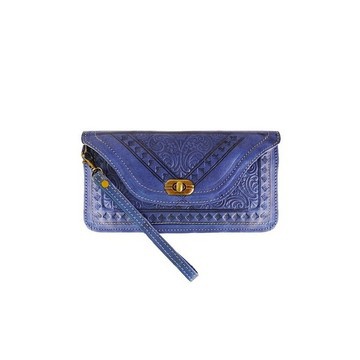Original leather wallet Blue