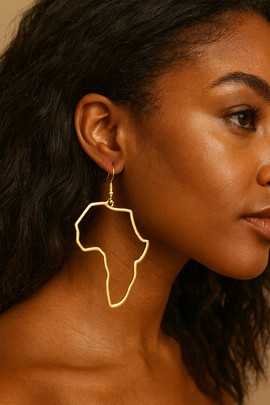 Earrings "Africa Map"