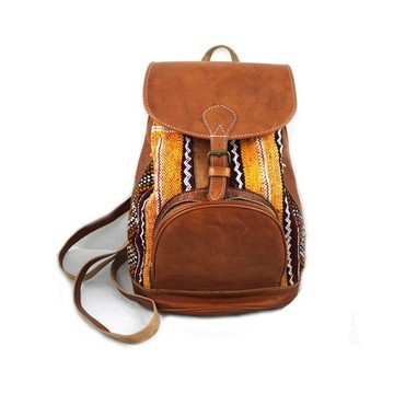100% handmade high quality genuine leather backpack.