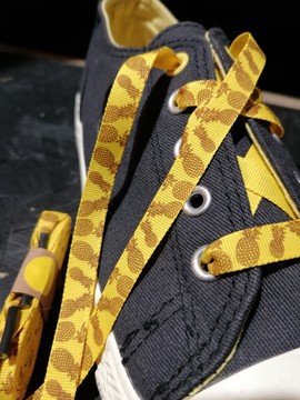 LACETS n°28X 80/110/150cm 31,5/43,3/59 pouces Jaune Baskets Baskets Tennis Cool Original Fruit Ananas