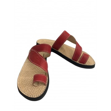 Sandale en cuir véritable pour femme