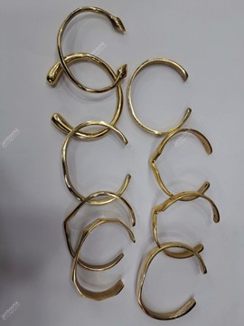 Manchette en laiton, bracelet de manchette en laiton africain, bracelet en laiton martelé