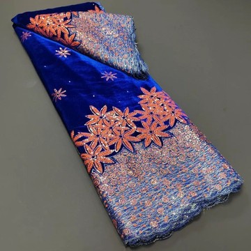 Velvet lace fabric 5 yards