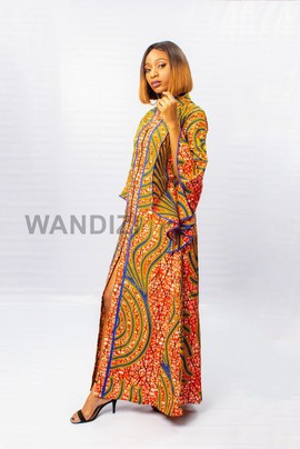 Multicolour Transformer Ankara Top/Dress, African Print Top, Ankara Long dress, Ankara Jacket