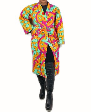Ankara Belted Blazer