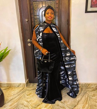 Elegant African Woman Two-Piece Set|African Prints Long Dress|Weddings/Evening/Occasions