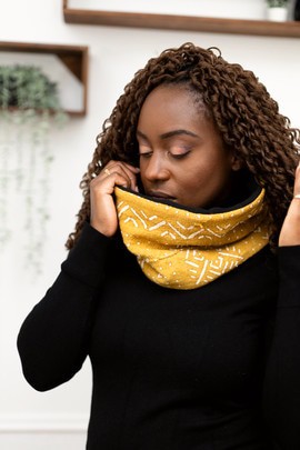 Sand Bogolan Neck Warmer