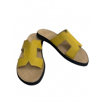 Sandale en cuir véritable pour femme