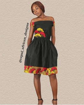 Cecee African Print Maxi Dress
