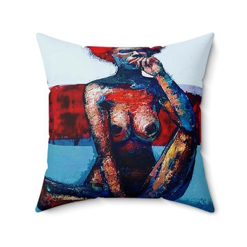 (2 Sets) - African Pillow Covers | Artistic Woman Nude Art (MORE SIZES AVAILABLE)