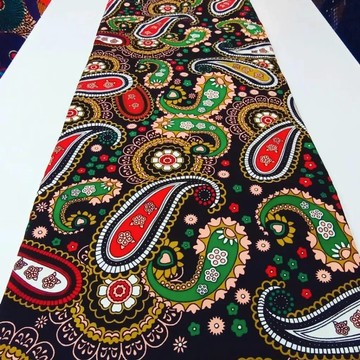 Tissus Wax Ankara 6 yards pur coton " Java love"