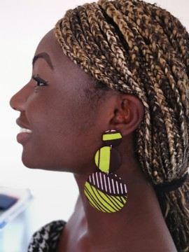 Wax earrings 3 levels "nola"