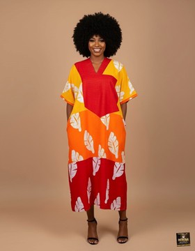 Best selling Ankara kaftan dress