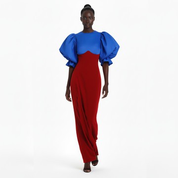 Layla Maxi Draped Cocktail Dress