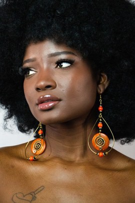 Magnifiques boucles d'oreilles «Jeema»