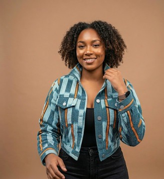 The Zari Cropped Handwoven Jacket