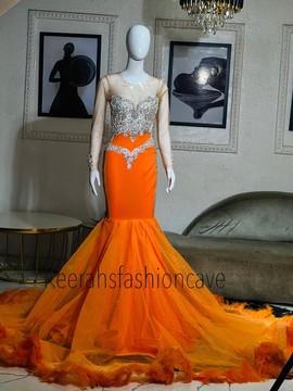 Embellished satin wedding prom dress, engagement dress, civil wedding gown
