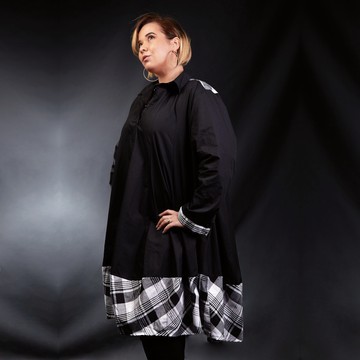 Customized dress with plain fabric - Madras Handmade