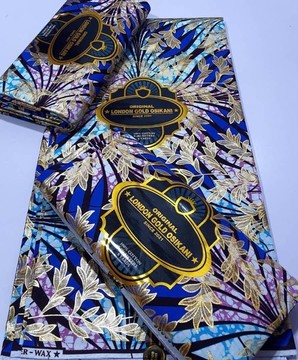 London Gold Osikani/  Embellished Super wax/ 6 yards