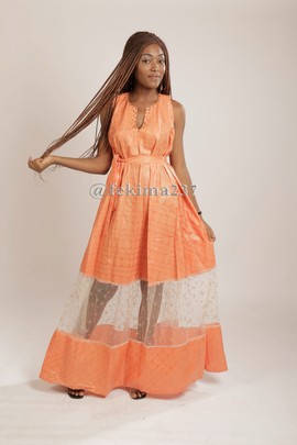 Cora Orange Dress