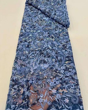 Beaded lace, fabric for wedding, lace for wedding dress, lace   (5 yards )