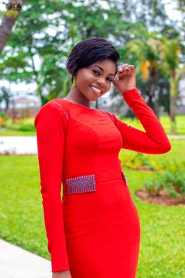 Dany dress, red