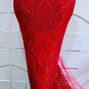 Beaded Lace fabric, luxury lace (5 yards)