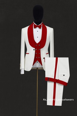 Ensemble de smoking trois pièces pour homme, avec blazer