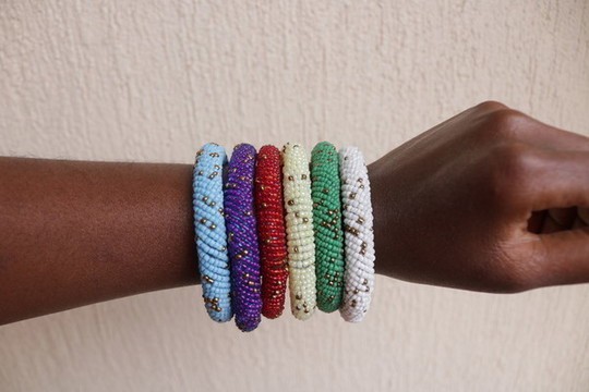 African Zulu beaded bracelet, Women bracelets, Tribal bracelets, Gift for her, Moms gift