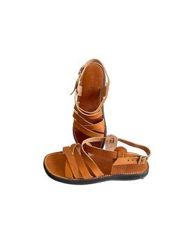 Sandale en cuir véritable haute qualité fait main mode femme