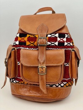 Very good quality handmade original real leather backpack