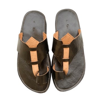 Sandale en vrai cuir Marron mode homme de très haute qualité