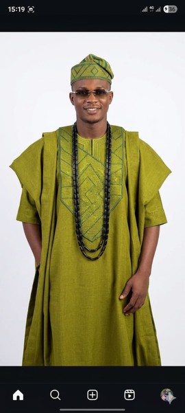 Classic Agbada with kaftan and trouser