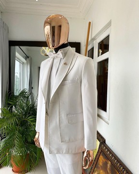 The reloaded “George Taubman” wrap tuxedo cross suit.