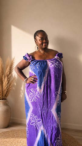 Robe en coton batik