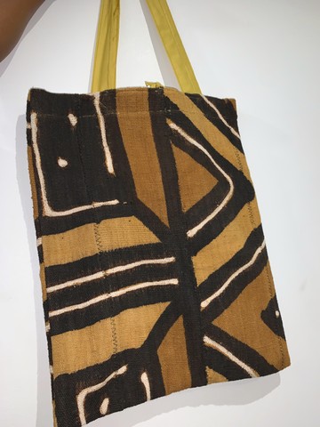Genuine Bogolan brown tote bag