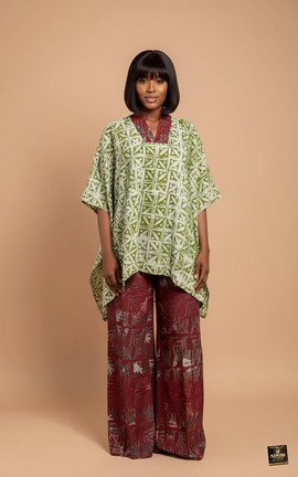 Ensemble deux pièces en batik Iretioluwa