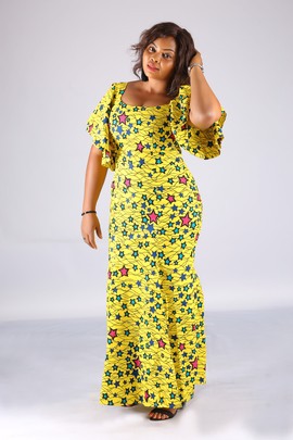 Edna African Print Dress