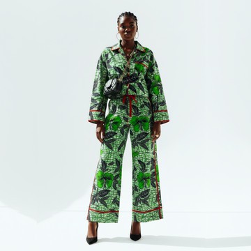 MA | Ensemble chemise à imprimé floral et pantalon-culotte Zora
