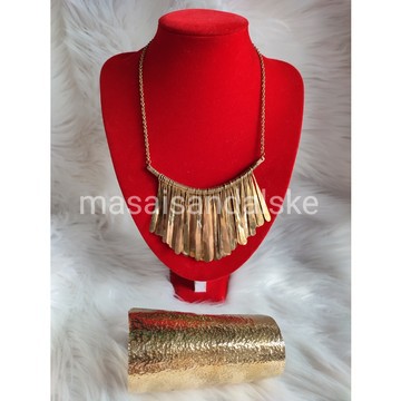 Collier en laiton africain, collier en laiton, collier tribal, collier Boho, collier élégant