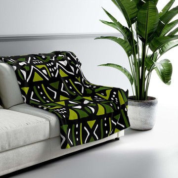 Traditional African Ethnic Blanket Tribal Throw Mudcloth (MORE SIZES AVAILABLE)