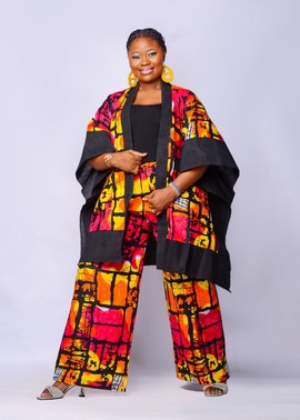 Ankara, Aseoke Kimono|Afrocentric Festival Kimono/Kimono/pant| Boho Ankara Duster|Gifts For Her