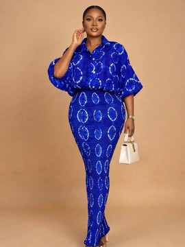 Ensemble asymétrique deux pièces à motifs