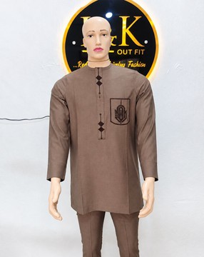 Men African 2 pieces kaftan clothing/wedding suits/Dashiki/men's shirt/digital embroidery men suit.