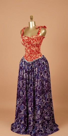 Adire Smocked Waist Maxi Dress|Garden parties|Casual fit|Daytime Outings|Brunch dates