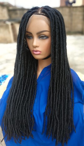 Braids wig,wig for black women, frontal wig,faux locs,free shipping