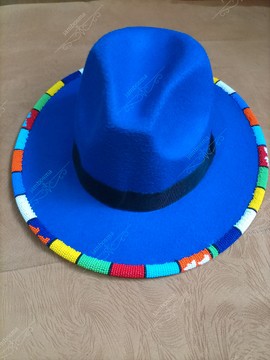 Fedora hats, beaded african hats, women hats